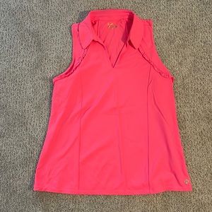 Lilly, Pulitzer, Martina, sleeveless polo shirt